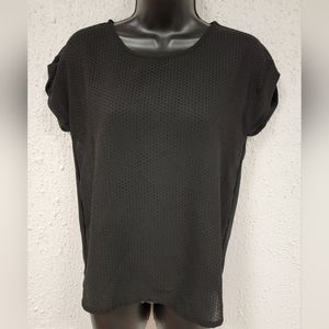 MNG Basics Womens Black Sheer Top